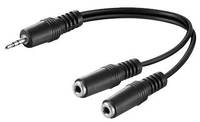 MicroConnect - Audio-Splitter - Mini-Stecker männlich zu Mini-Stecker weiblich-1