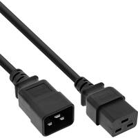 InLine® Kaltgeräteverlängerung 16A, C19 auf C20, 1,5m-3