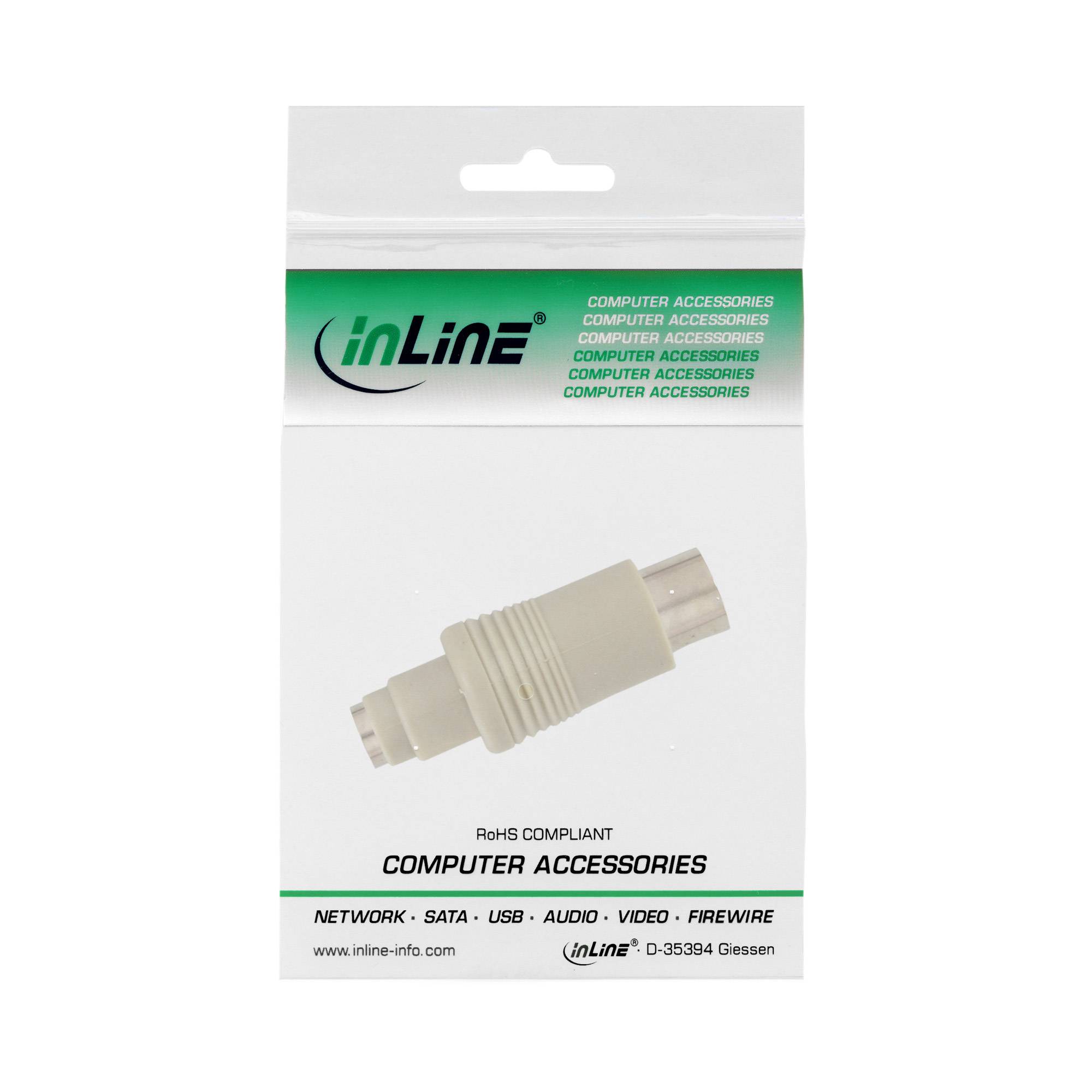 InLine® Tastatur-Adapter, 5pol DIN-Stecker auf PS/2 Buchse-1
