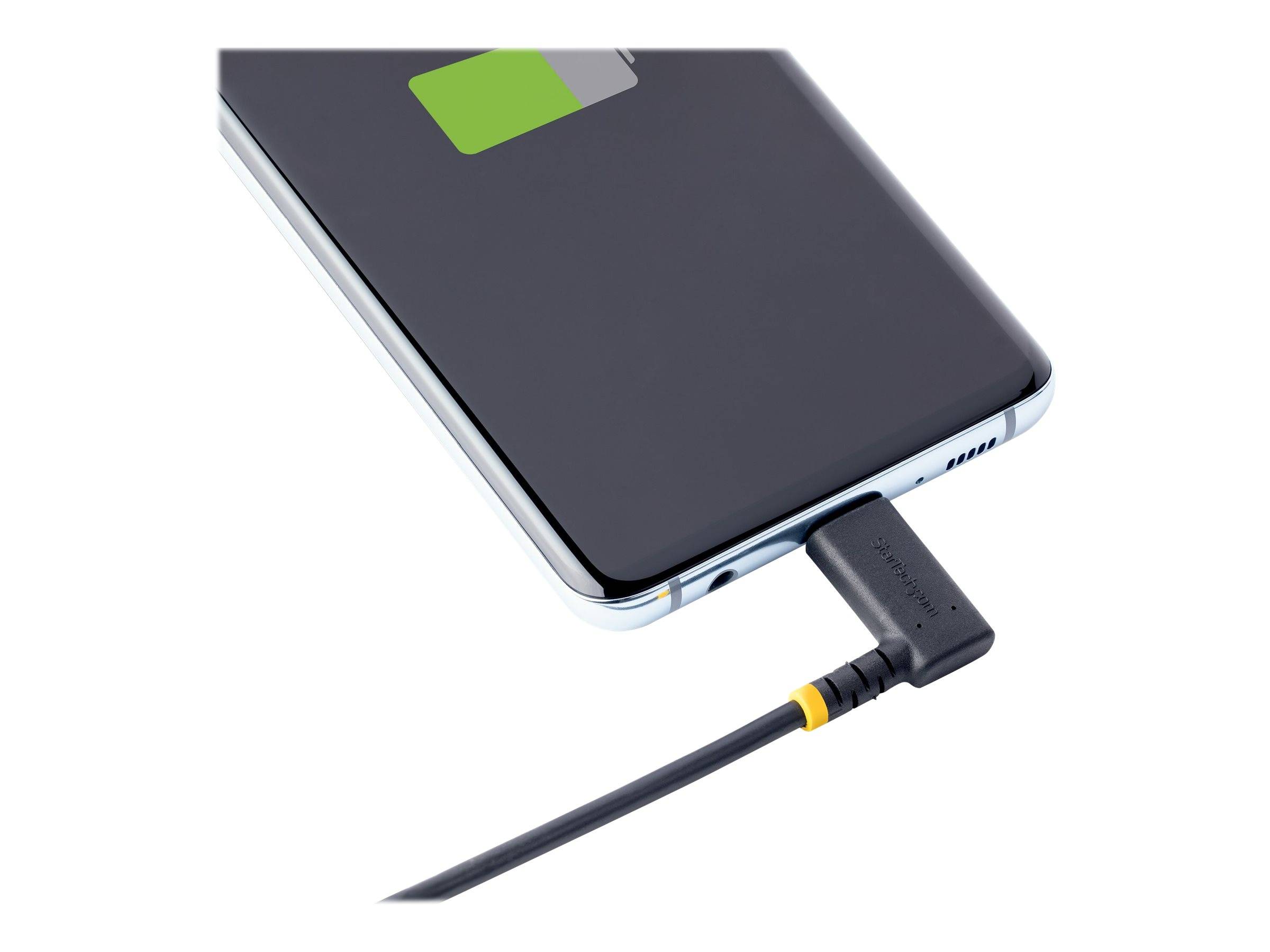 StarTech.com 6in (15cm) USB C Charging Cable Right Angle, 60W PD 3A, Heavy Duty Fast Charge USB-C Cable, USB 2.0 Type-C,-3