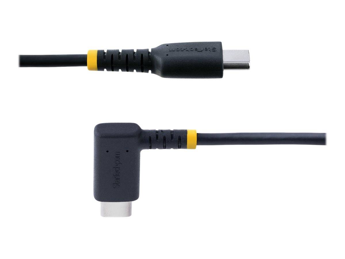 StarTech.com 6in (15cm) USB C Charging Cable Right Angle, 60W PD 3A, Heavy Duty Fast Charge USB-C Cable, USB 2.0 Type-C,-4