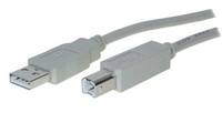 S/CONN - S-Conn 5m USB 2.0 A - USB 2.0 B, 5 m, USB A, USB B, USB 2.0, Männlich/Männlich, Grau