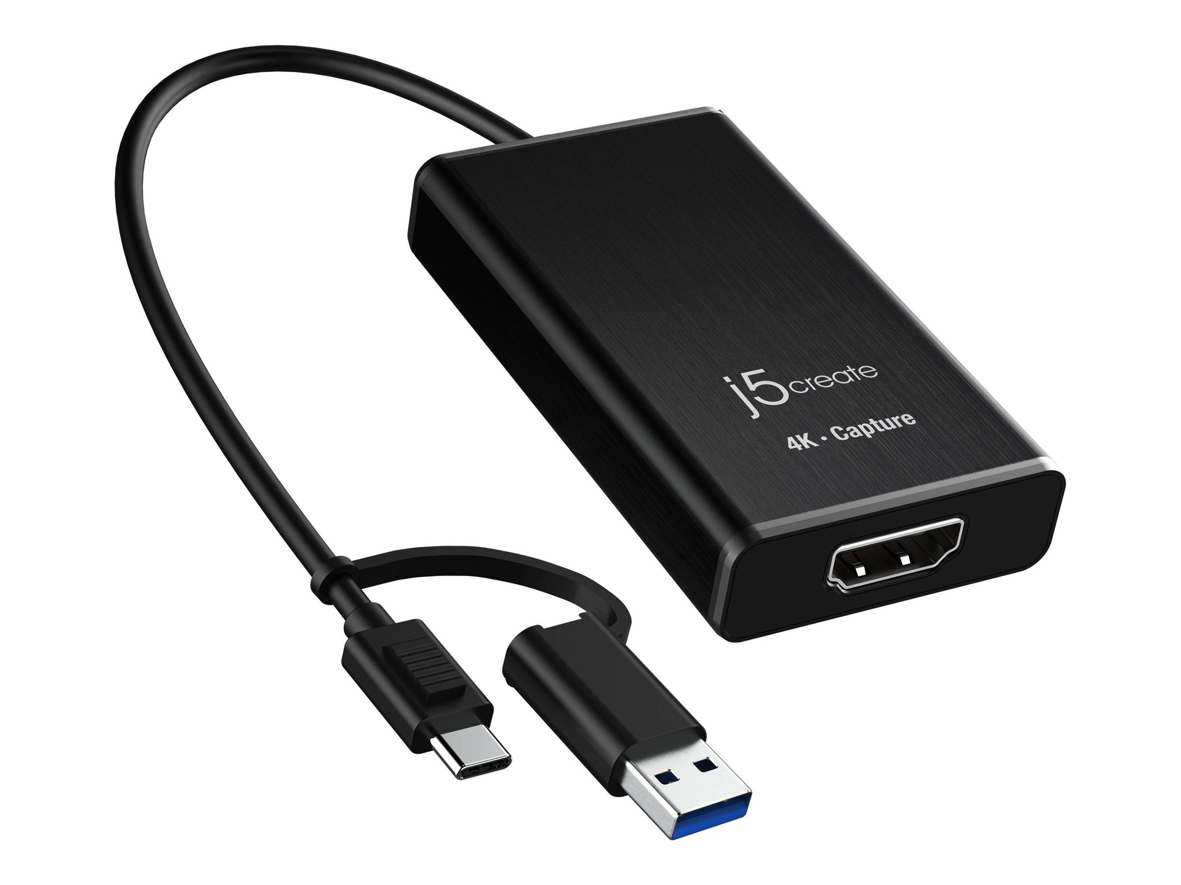 j5create JVA11 - Videoaufnahmeadapter - USB 3.2 Gen 1, USB-C 3.2 Gen 1-4