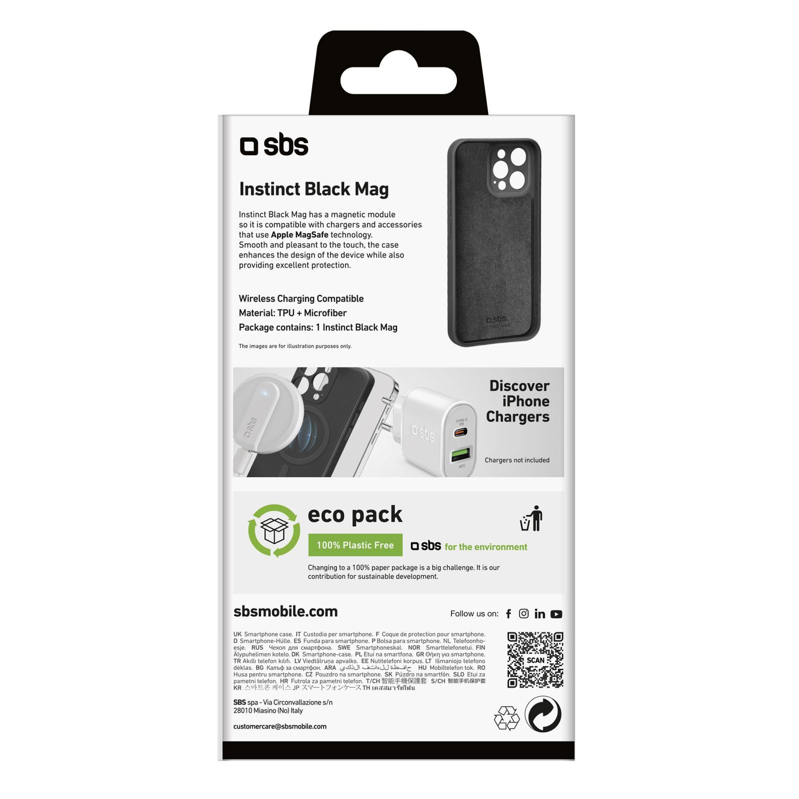 SBS Instinct Mag Cover iPhone 15 Pro schwarz-2
