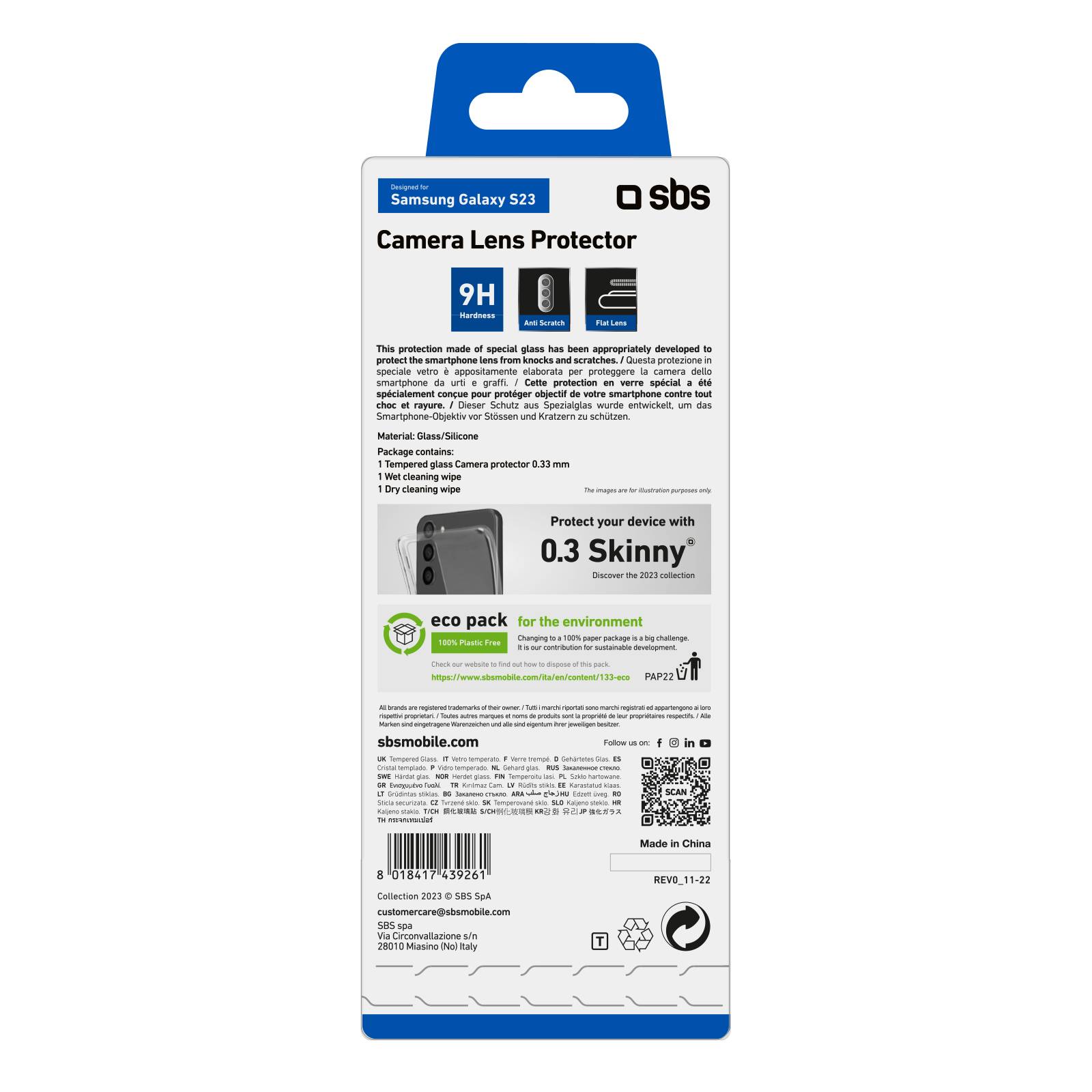 SBS Glas SP Kameralinse Galaxy S23+ - 6,6"-2