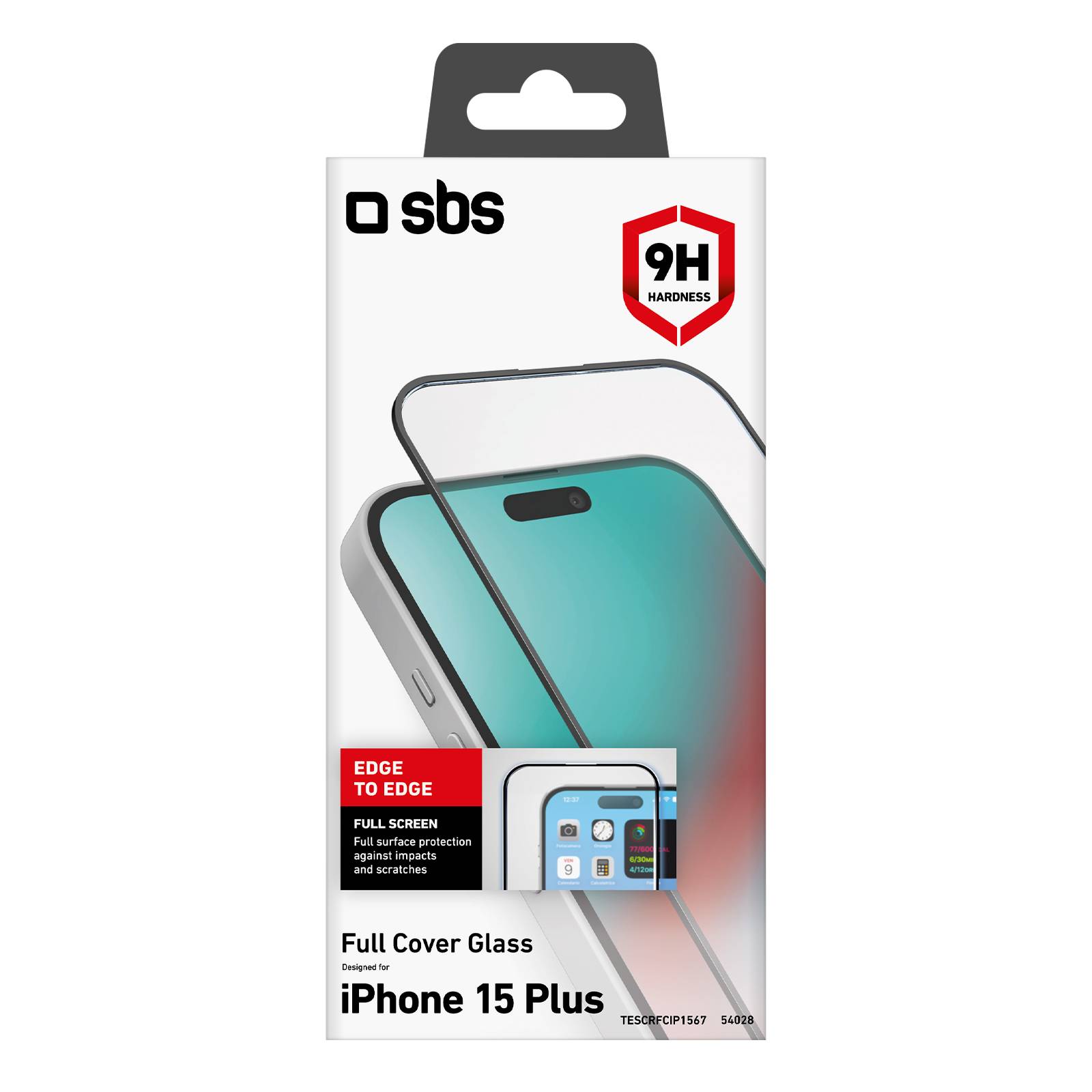 SBS Glas SP Full Cover iPhone 15 Plus - Apple-2