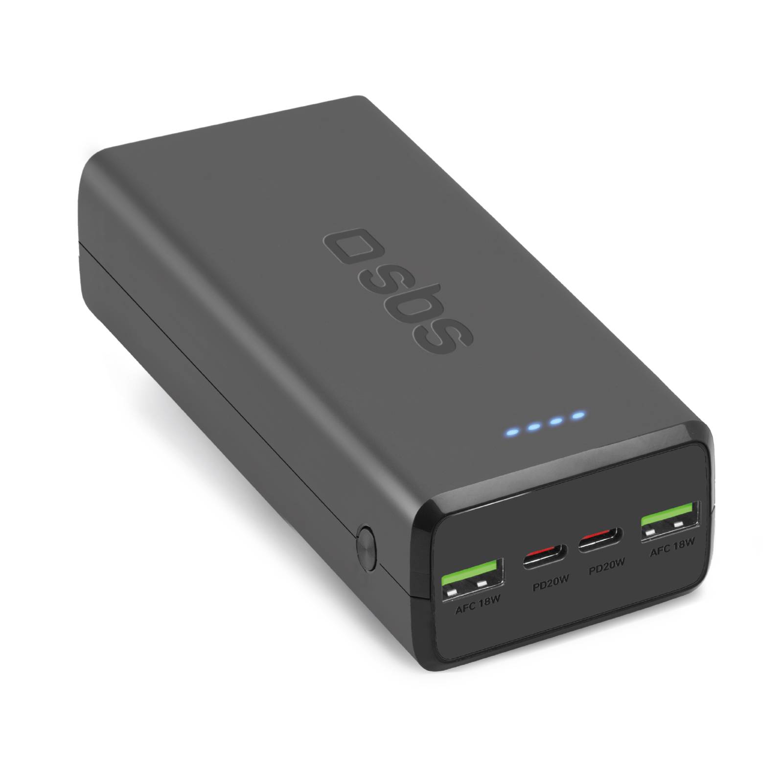 SBS Powerbank 30.000 mAh Power Delivery 20W Multi-Port schwarz - 30.000 mAh - Sc-0