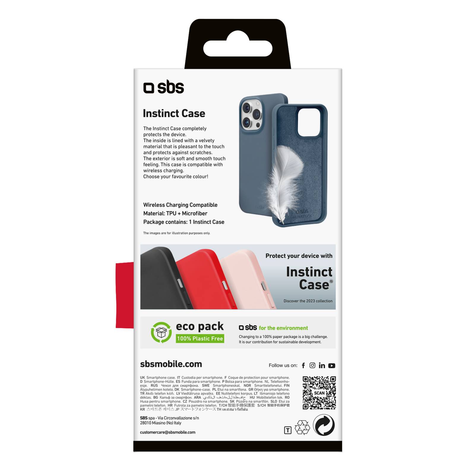 SBS Instinct Cover für iPhone 15 Pro blau-2