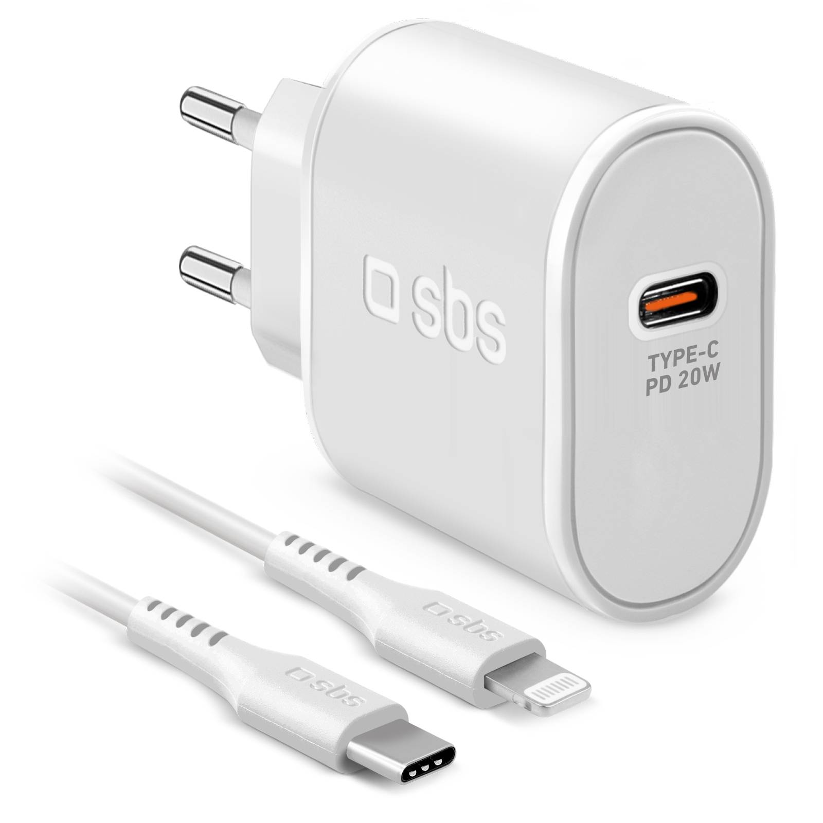SBS TETRKITPD20LIGW - Indoor - AC - 1 m - Weiß - 20 W - Fast charging-0