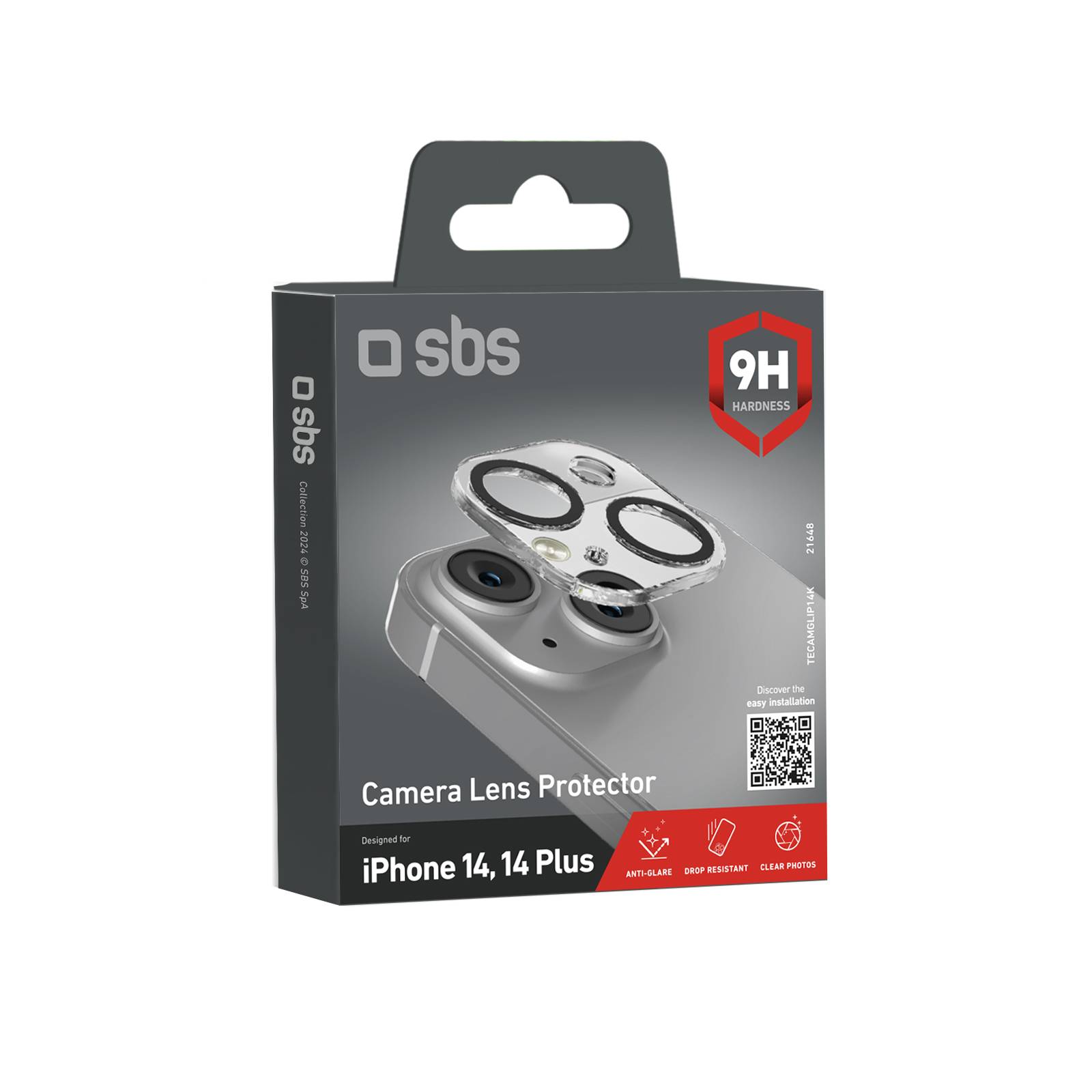 SBS Kameralinsenschutz für iPhone 14/14 Max schwarz - Glas - Schwarz-1