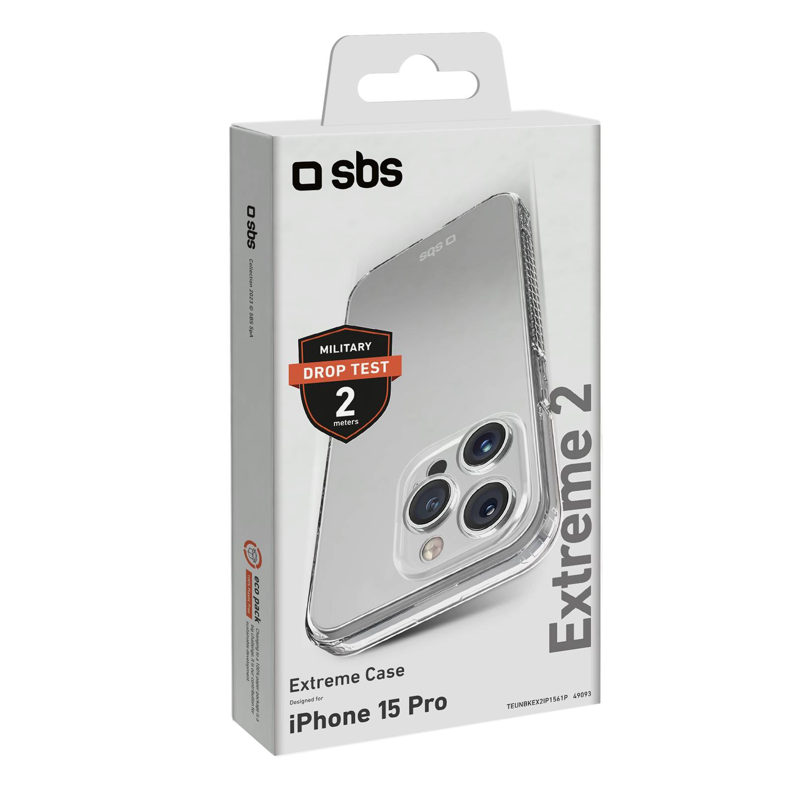 SBS Extreme 2 Cover iPhone 15 Pro transp. - Smartphone-1
