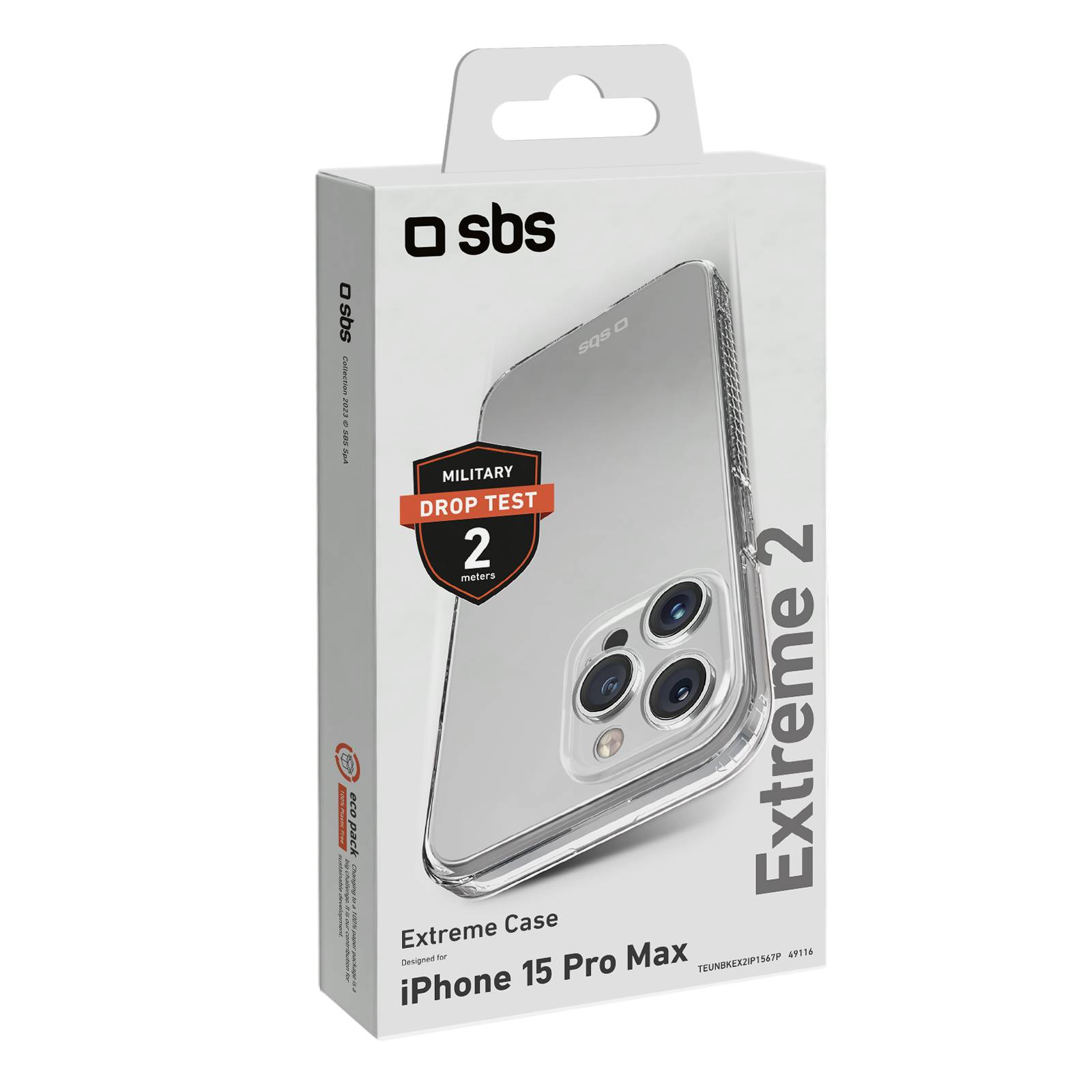 SBS Extreme 2 Cover iPhone 15 Pro Max transp. - Smartphone-1