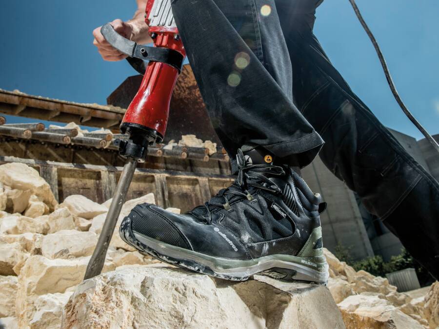 albatros ULTRATRAIL OLIVE CTX MID hoher sportlicher Sicherheitsschuh S3 schwarz/oliv Gr. 42-4