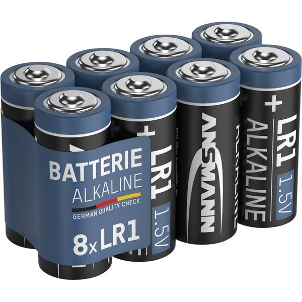 ANSMANN Alkaline Batterie LR1, 1,5 Volt, 8er Pack (18006338)