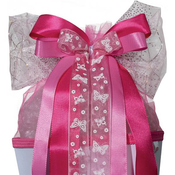 ROTH LED-Schultütenschleife "Pink Glamour", pink