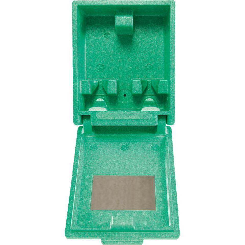 K.57 Wandbox Augenspülung Duo, grün, Polystyrol, 250x355x115mm-1