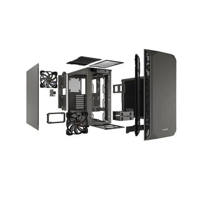 BeQuiet Pure Base 500 Midi-Tower PC-Gehäuse, Gaming-Gehäuse Metallic, Grau 2 vorinstallierte Lüfter, Staubfilter, gedämm-9