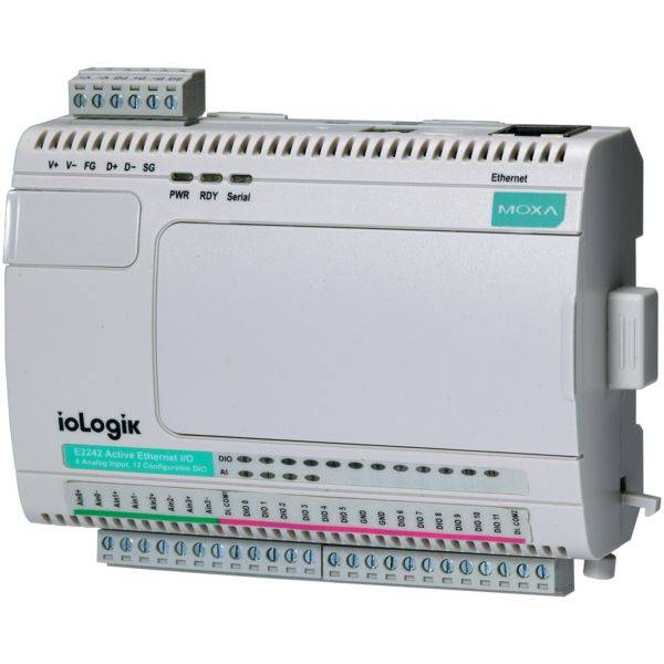 Universalregler, 6 DIs, 6 Relais inkl. Click & Go ioLogik E2214-2