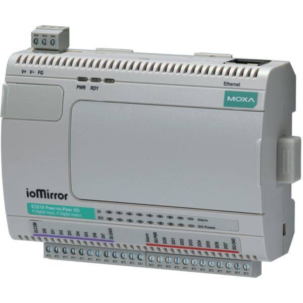 Universelle Peer-to-Peer-I/O, 8 DIs, 8 DOs ioMirror E3210-2