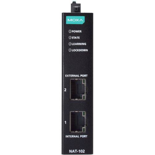 Moxa - NAT-102 Series Industrielle Network Address Translation (NAT)-Geräte mit 2 Anschlüssen-1