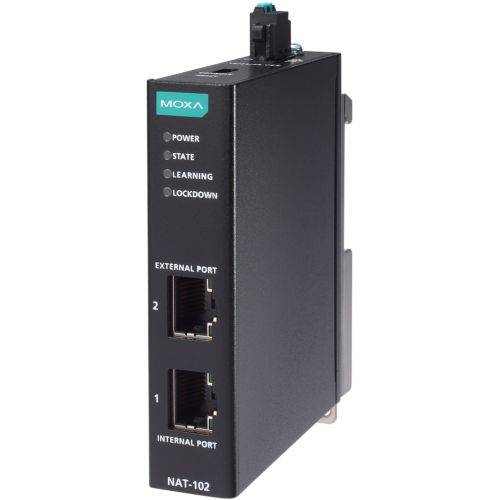 Moxa - NAT-102 Series Industrielle Network Address Translation (NAT)-Geräte mit 2 Anschlüssen-2