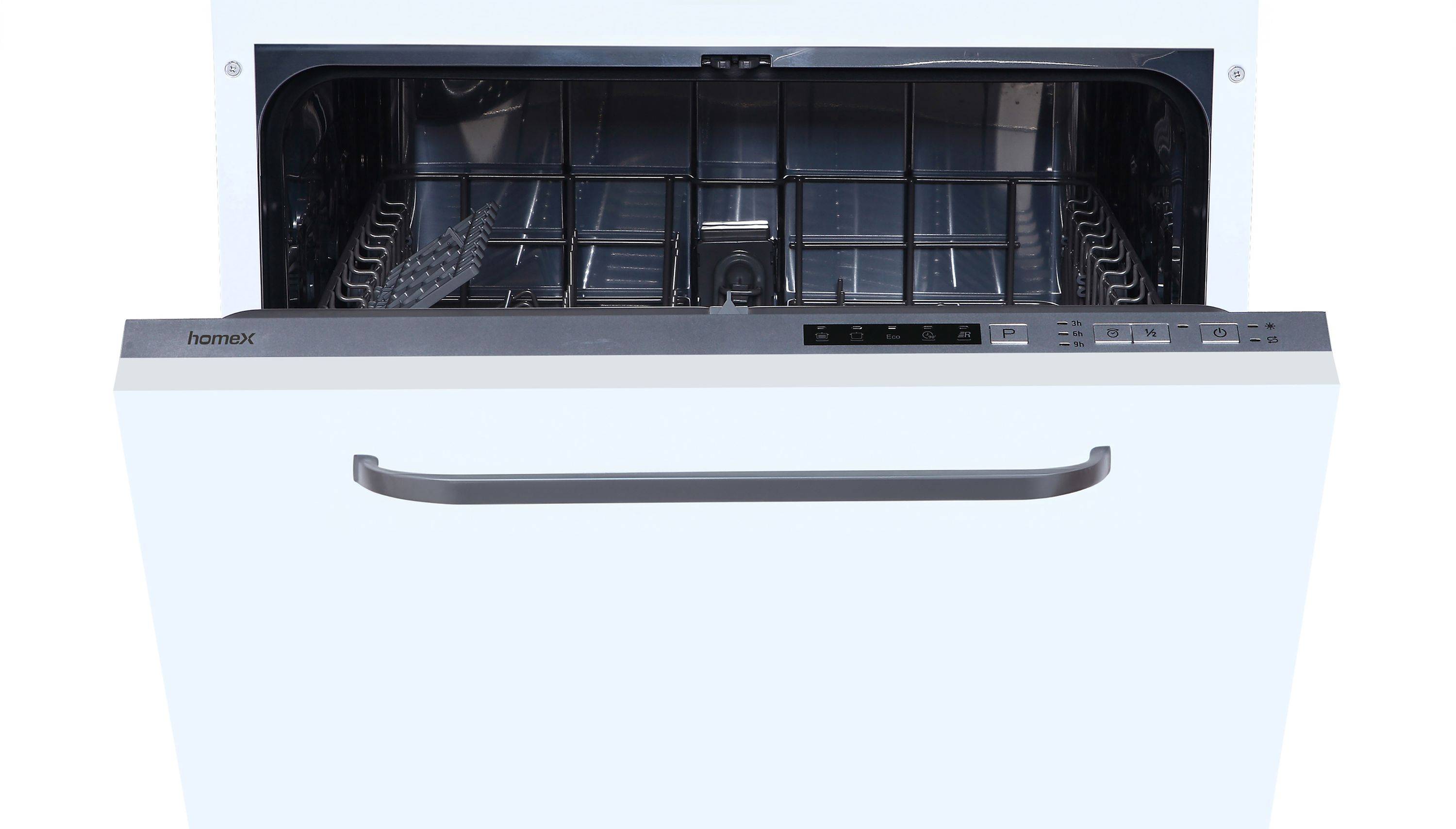 homeX GSEV6014AE Geschirrspüler vollintegriert | Einbauspülmaschine | 60 cm | 14 Gedecke | 5 Programme | Aquastop-1