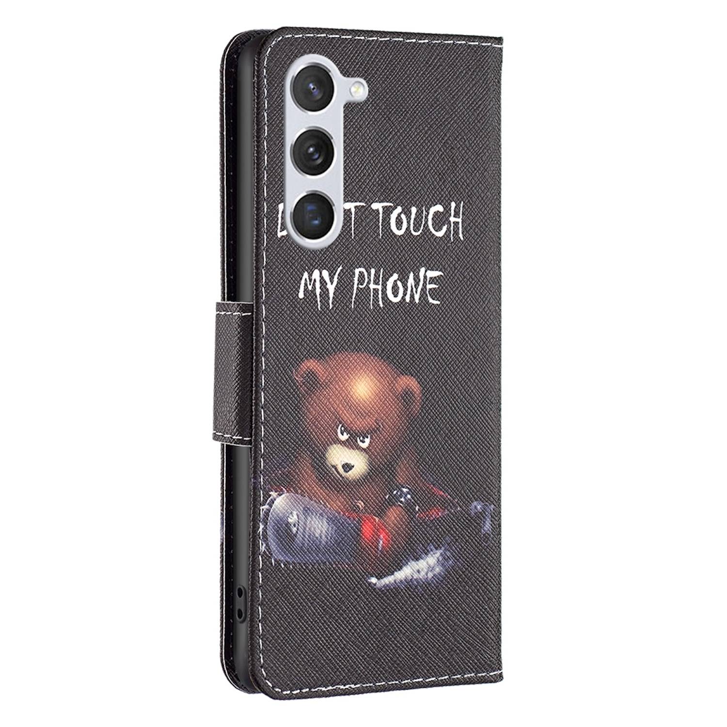 Für Samsung Galaxy S24 Kunst-Leder Book Handy Tasche Motiv 1 Hülle Etuis Schutz-1