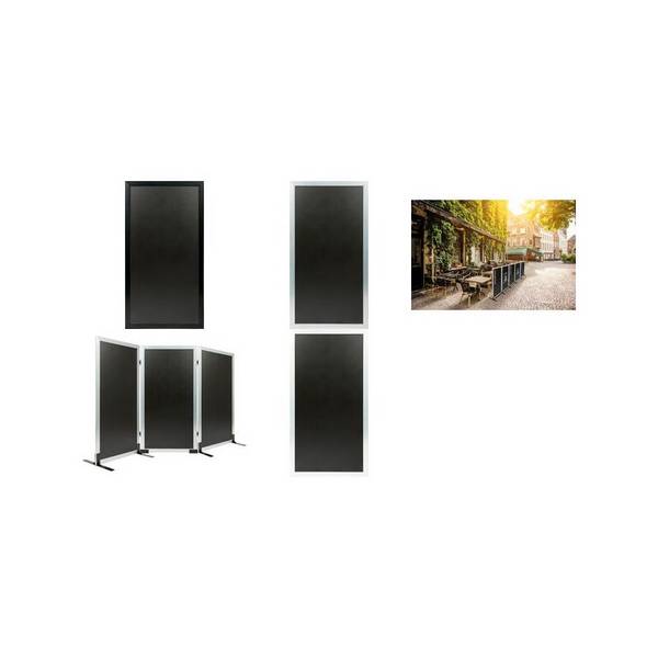 Securit Metallfüße für Trennwand MULTI BOARD, schwarz (70020019)