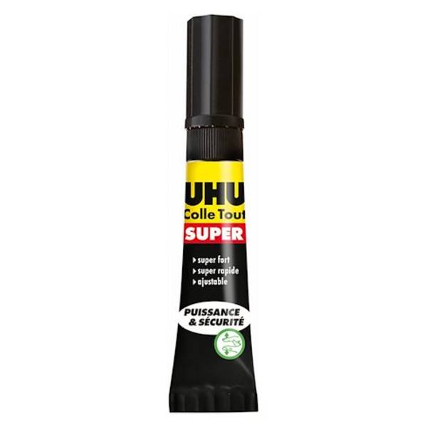 UHU Colle SUPER Strong & Safe, 7 g, sur carte blister