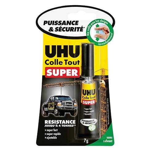 UHU Colle SUPER Strong & Safe, 7 g, sur carte blister-1
