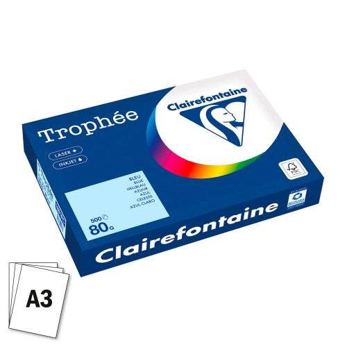 Clairefontaine Multifunktionspapier Trophée, A3, hellblau-0