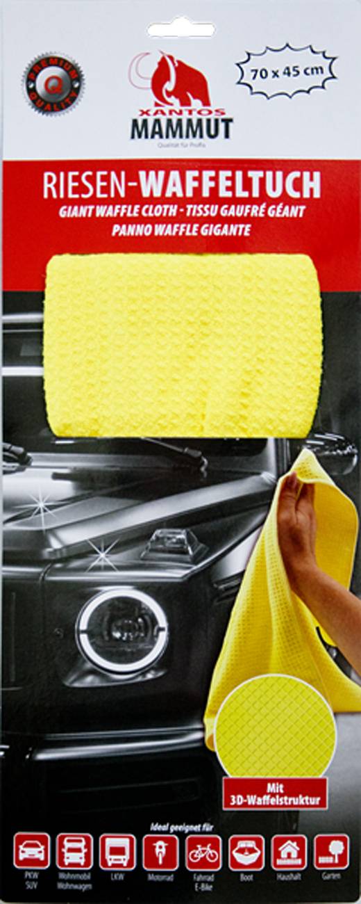 XANTOS Mammut Riesen-Mikrofaser-Waffeltuch 45x70cm Multimedia-Technik KFZ Zubehör