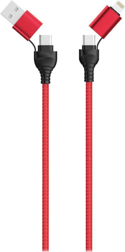 2GO USB Type C Ladekabel 4 in 1 A Lighn. - Kabel - Digital/Daten