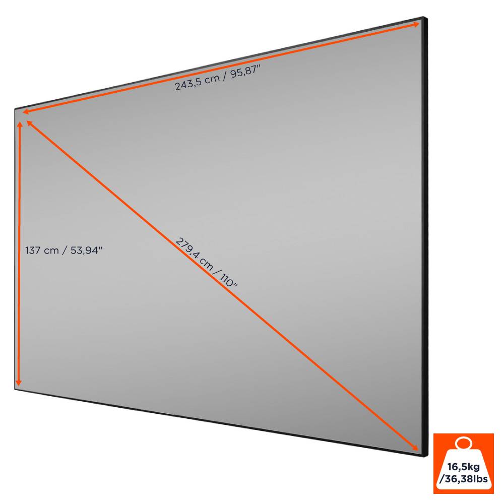 celexon CLR HomeCinema UST Hochkontrast-Rahmenleinwand V2.0 110"-1