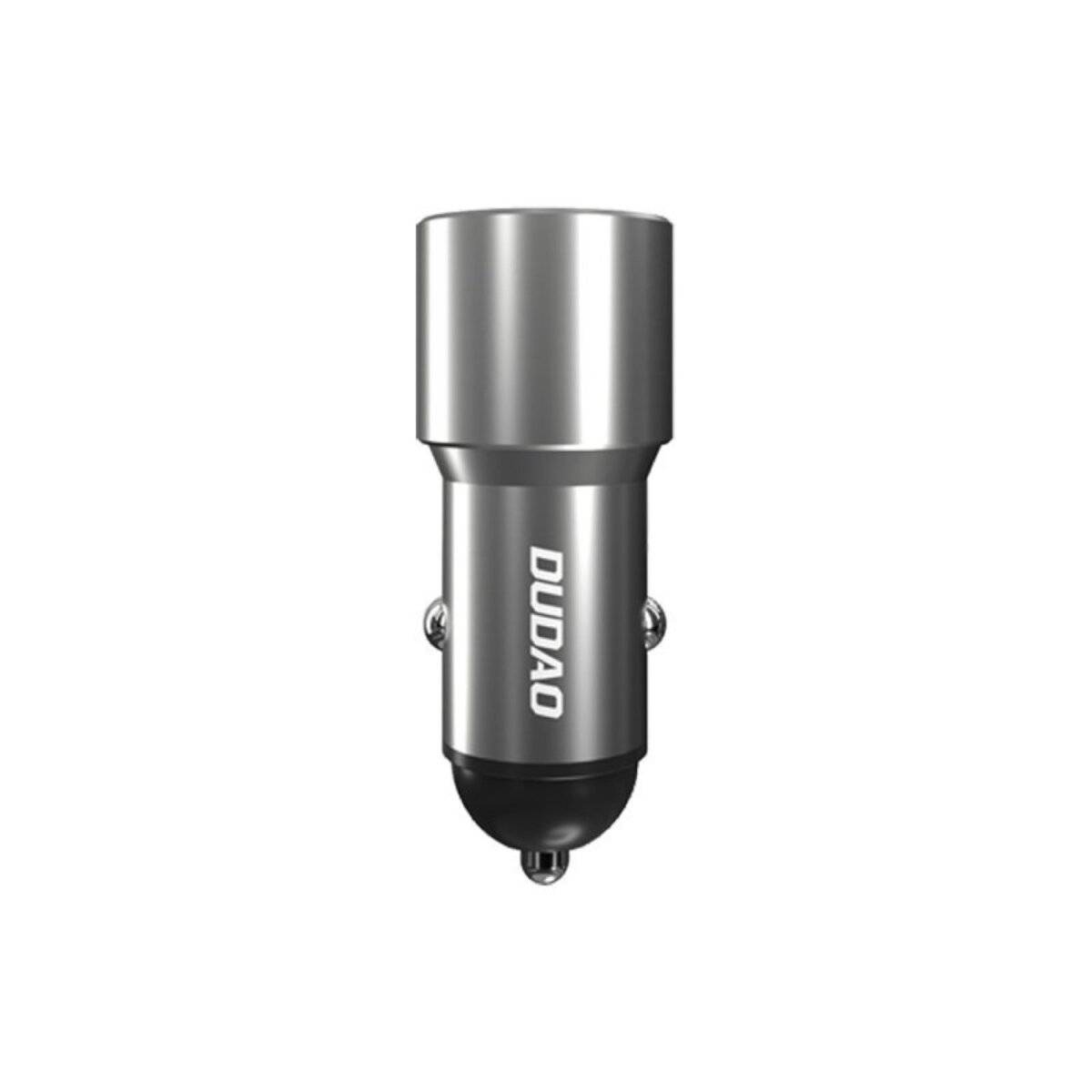 Dudao USB / USB Autoladegerät Typ C Power Delivery Schnellladung 22,5 W Grau-1