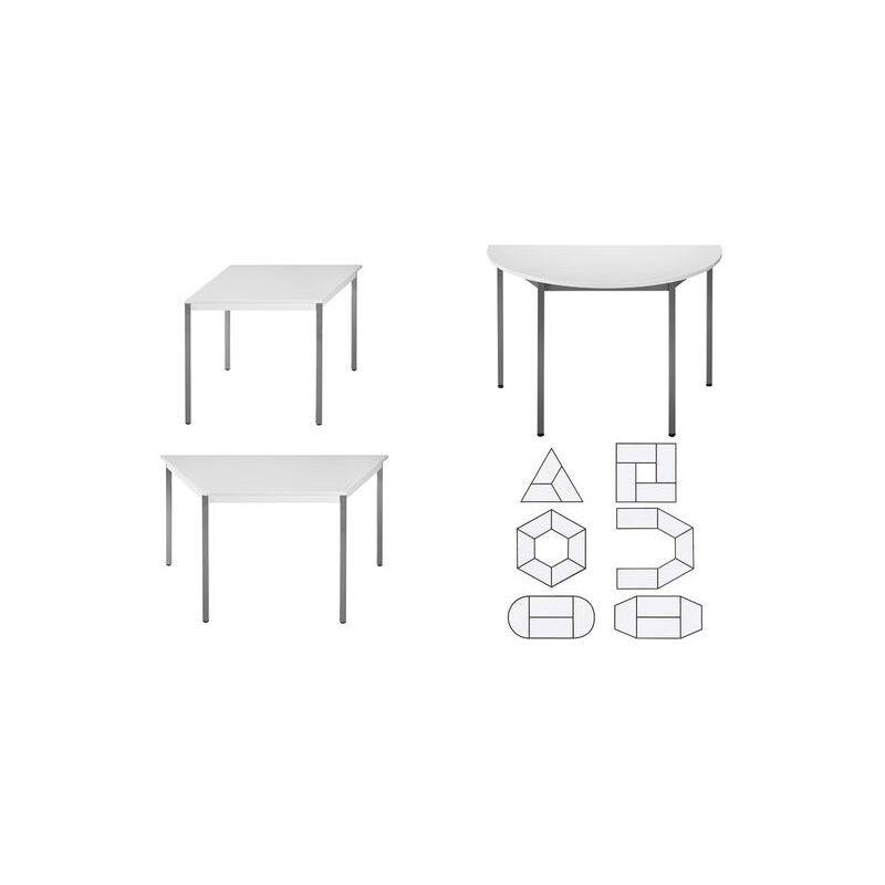 SODEMATUB Beistelltisch 147TGG, trapezförmig, grau/grau (71220086)-0