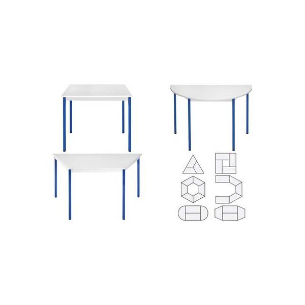 SODEMATUB Universaltisch 148RGBL, 1.400 x 800,lichtgrau/blau (71220018)
