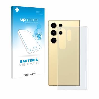upscreen Schutzfolie für Samsung Galaxy S24 Ultra (Rückseite) Antibakterielle Folie Matt Entspiegelt Anti-Fingerprint