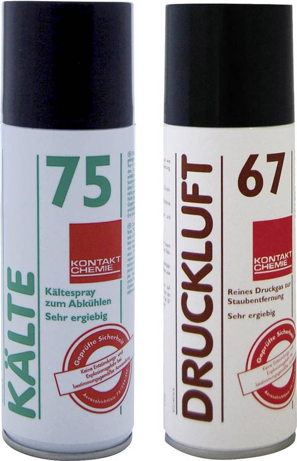 Kontakt Chemie   Kältespray inkl. Druckluftspray 200 ml, nicht brennbar 1 Set