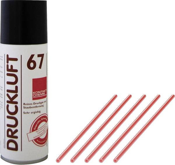Kontakt Chemie DRUCKLUFT 67  Druckluftspray nicht brennbar, inkl. 5 Sprühröhrchen 400 ml