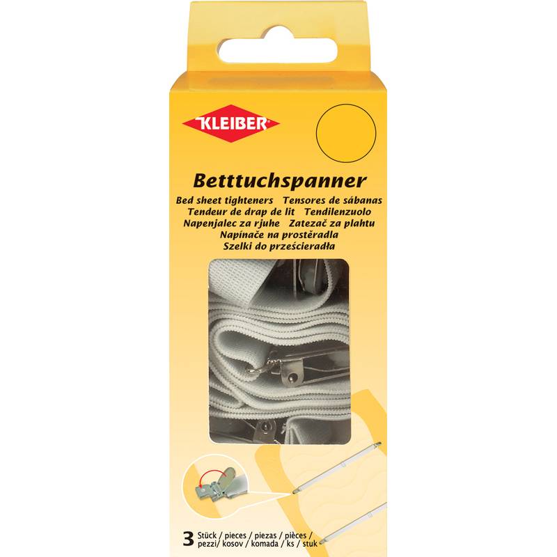 KLEIBER Betttuchspanner, bis 1,40 m verstellbar, weiß-0