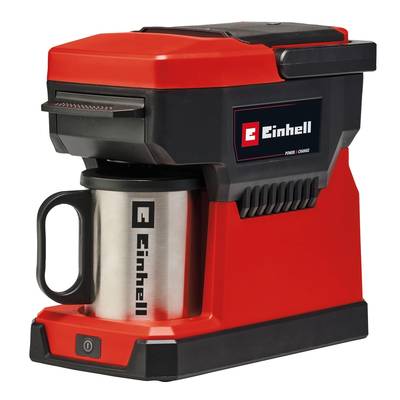 Einhell TE-CF 18 Li-Solo Power X-Change  Kaffeemaschine Rot  Fassungsvermögen Tassen=1 mit Filterkaffee-Funktion