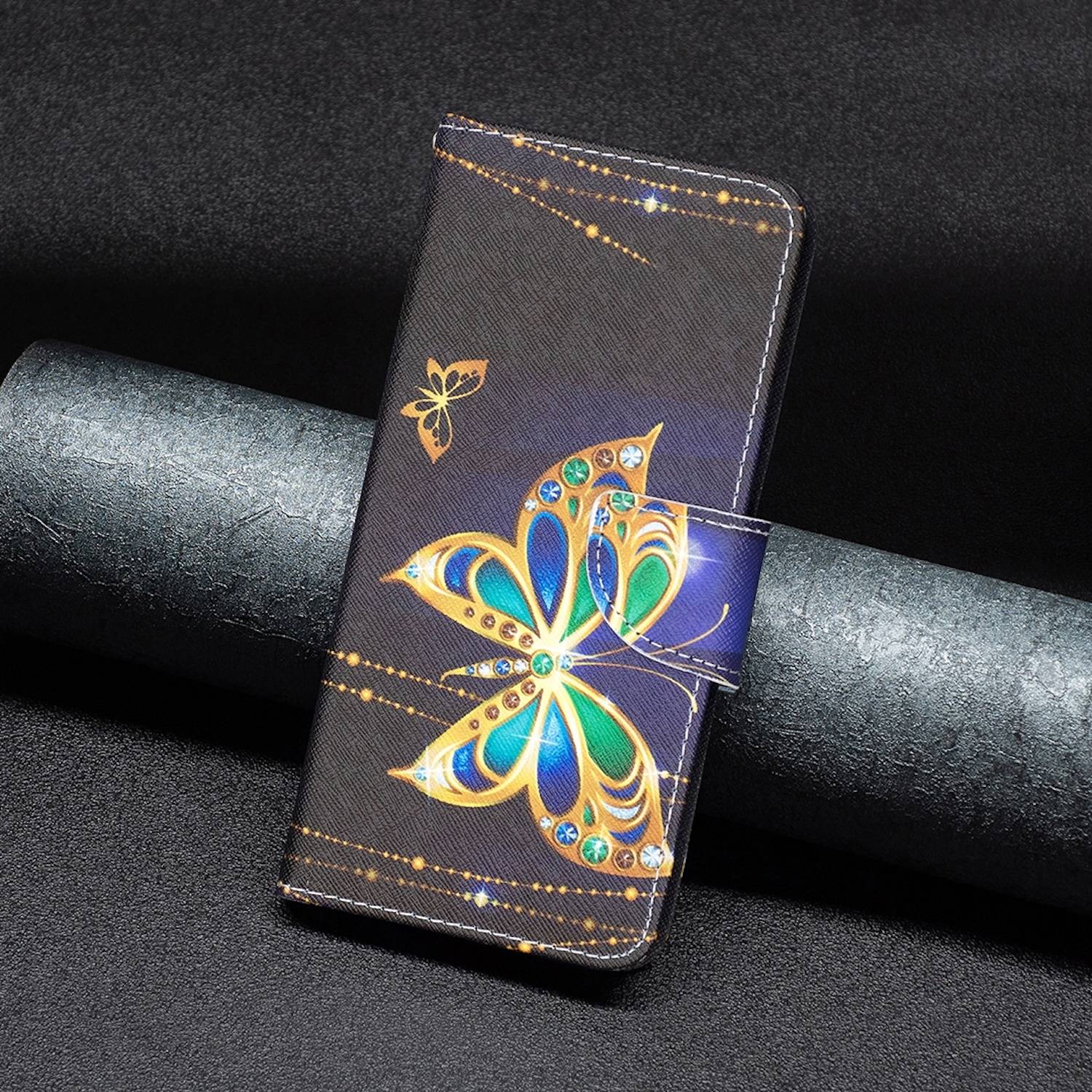 Für Samsung Galaxy S24 Kunst-Leder Book Handy Tasche Motiv 4 Hülle Etuis Schutz-4