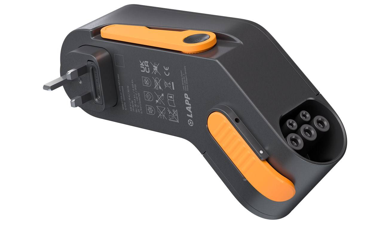 LAPP Mobility Dock UK 2,3 kW – Mobiles EV Ladegerät mit Typ G Stecker für E-Auto, 1‑phasig, Schwarz-0