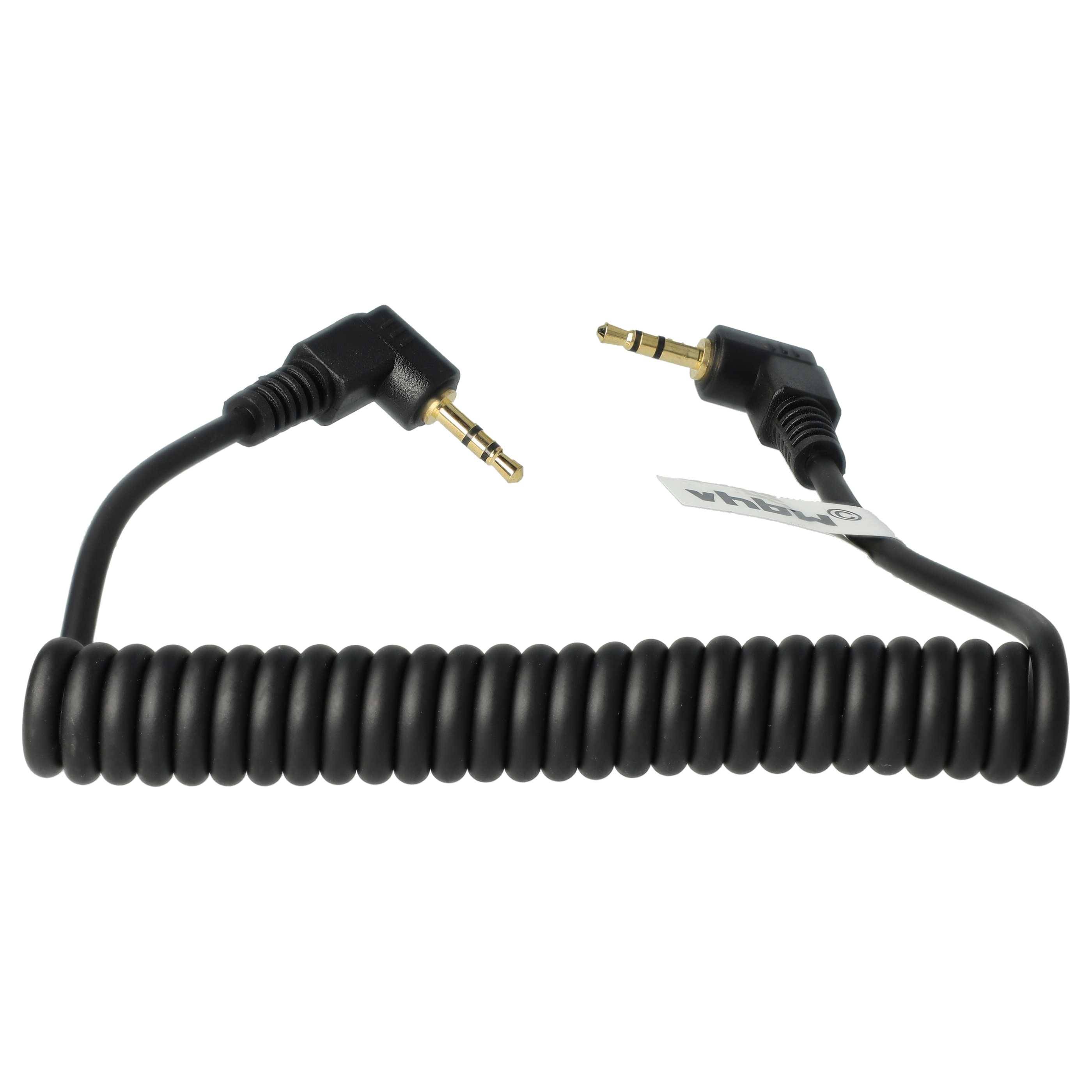 vhbw Kabel kompatibel mit Canon PowerShot G10,, G11, G12, G15 Kamera, DSLR - Anschlusskabel, 90 cm, Spiralkabel-1