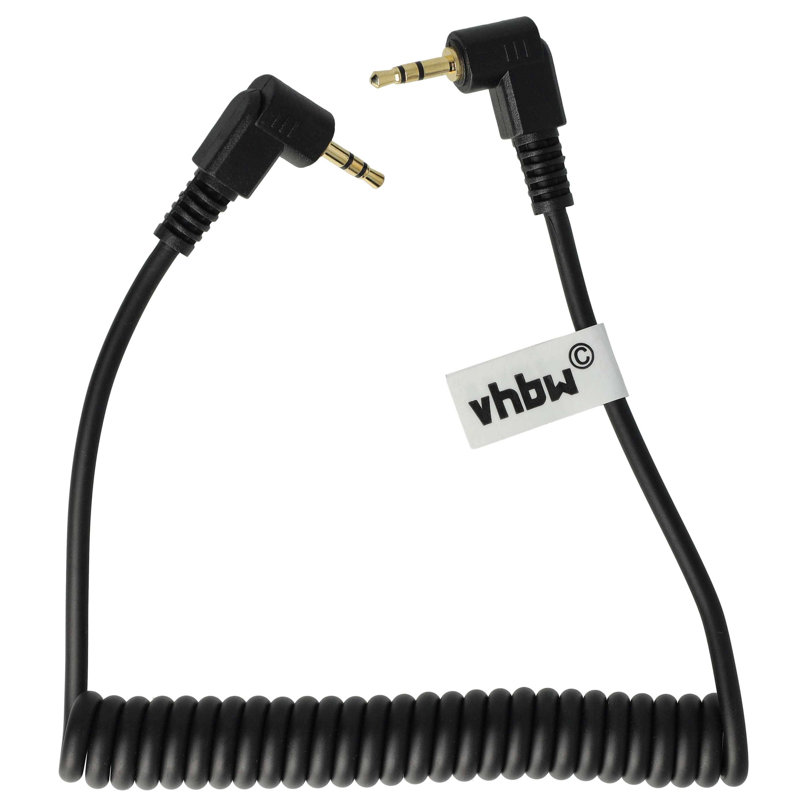 vhbw Kabel kompatibel mit Canon EOS Rebel T3i | Rebel T2i Kamera, DSLR - Anschlusskabel, 90 cm, Spiralkabel-0
