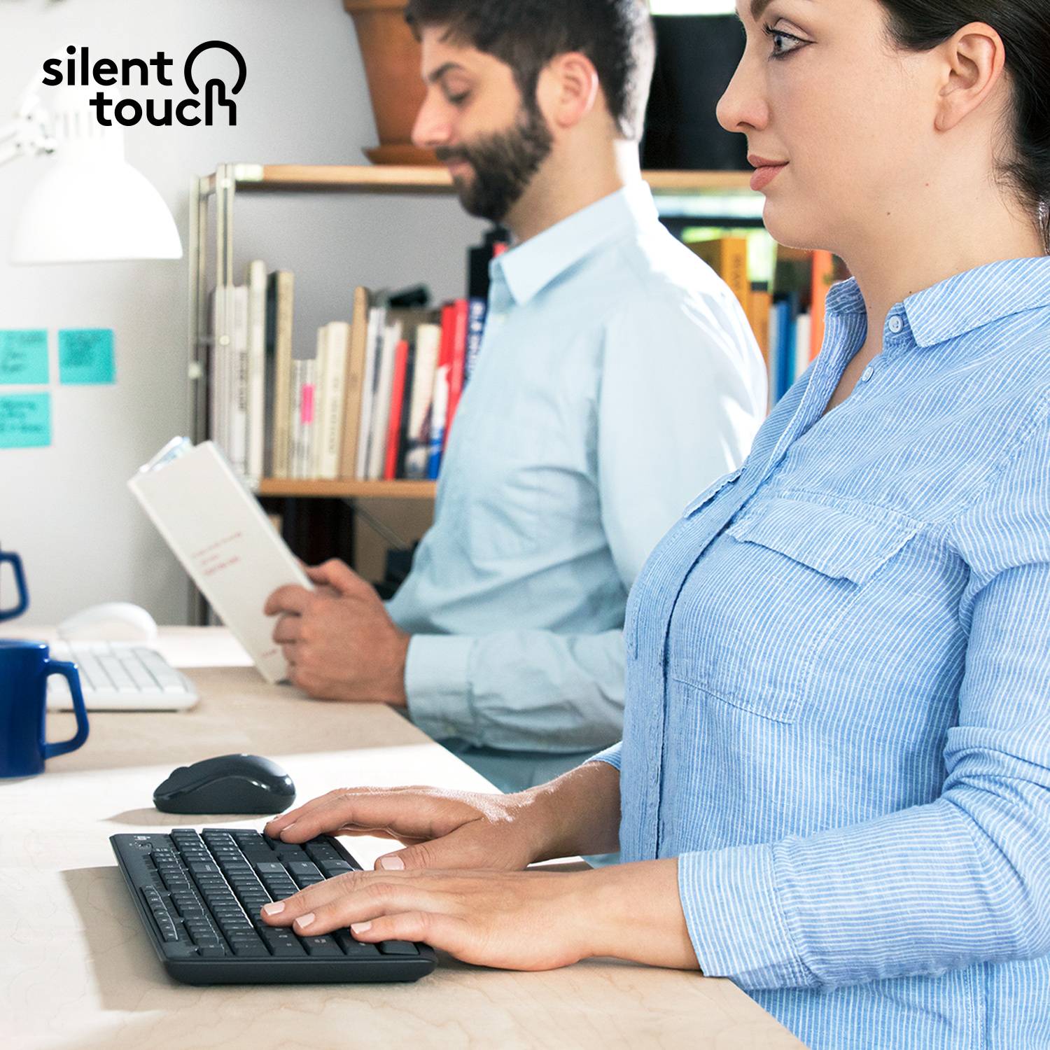 Logitech MK295 Silent Tastatur-und-Maus-Set 920-009800-1