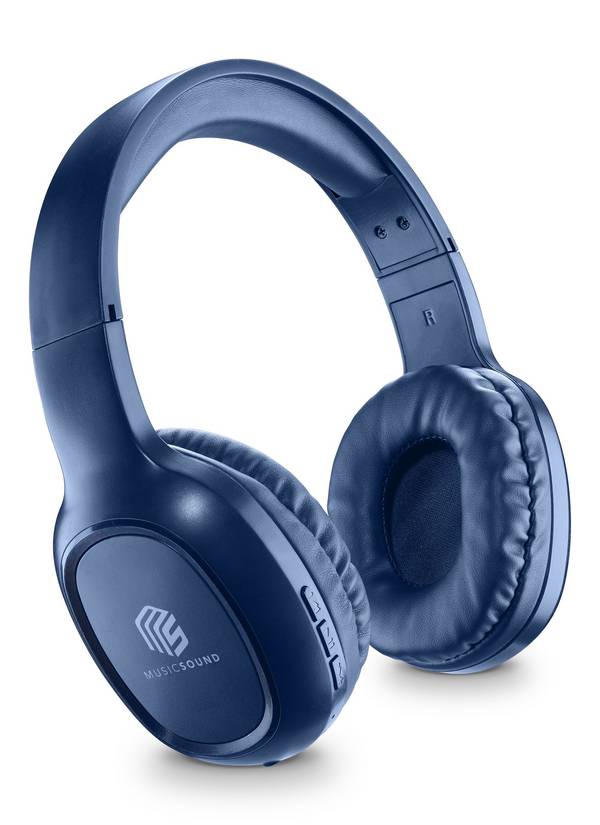 Cellularline Music Sound Basic, Kabellos, Anrufe/Musik, 117 g, Kopfhörer, Blau