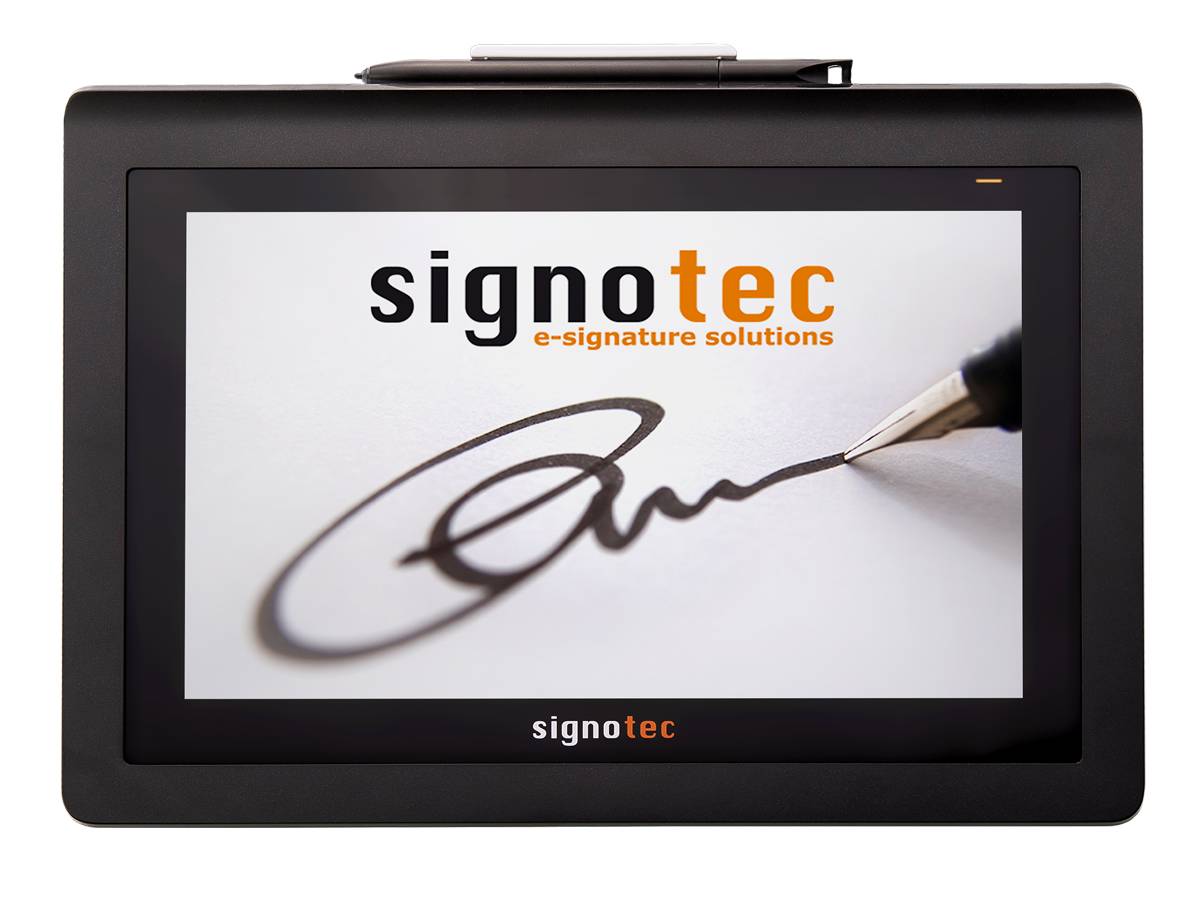 signotec Delta Unterschriftenpad mit 10,1" Vollfarben LCD und PoE Option-2