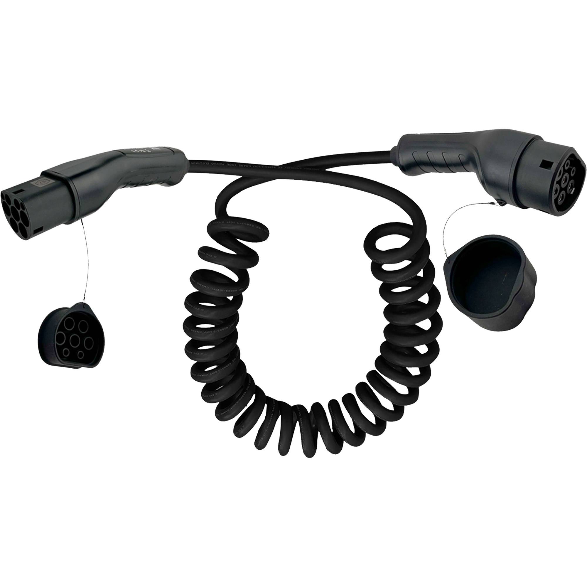 InLine® EV Spiral-Autoladekabel Typ2, 11 kW, 3-phasig, 7,5 m-0